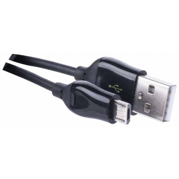 SM7004B USB kabel 2.0 A/M - micro B/M 1m černý, Quick Charge EMOS