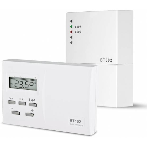 Bezdrátový prostorový termostat s obousměrnou komunikací BT102 Elektrobock
