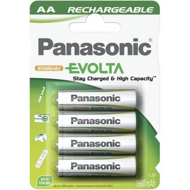 Aku baterie Panasonic Evolta aku HR6 AA 1,2V Ni-MH 1900mAh blist 4ks