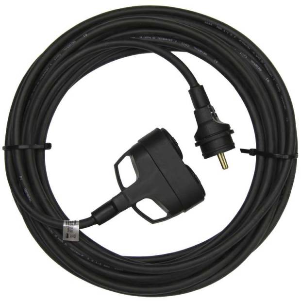 Emos PM0609 1fázový prodlužovací kabel 5m 3x1,5mm 2 zásuvky