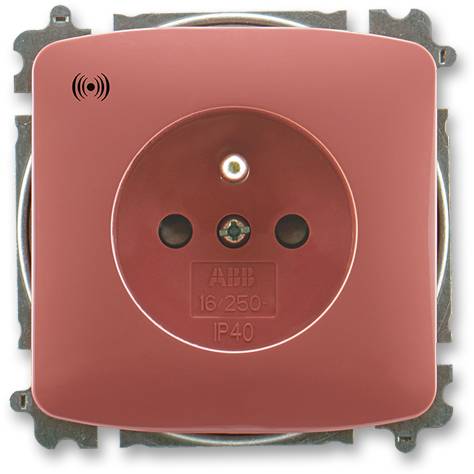 ABB 5589A-A02357 R2 Zásuvka s přepěťovou ochranou, s akustickou signalizací poruchy