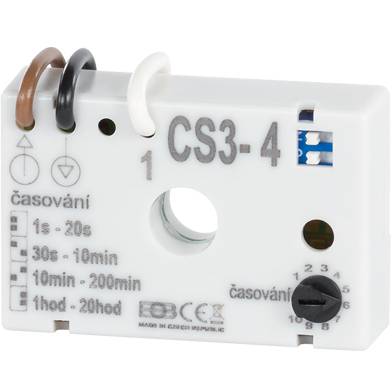 časový spínač pod vypínač pro ventilátor CS3-4 Elektrobock