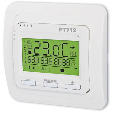 Podlahový programovatelný termostat PT712 Elektrobock výbava bez čidla