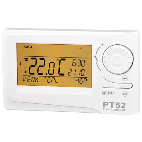 Pokojový termostat s OpenTherm komunikací PT52 Elektrobock