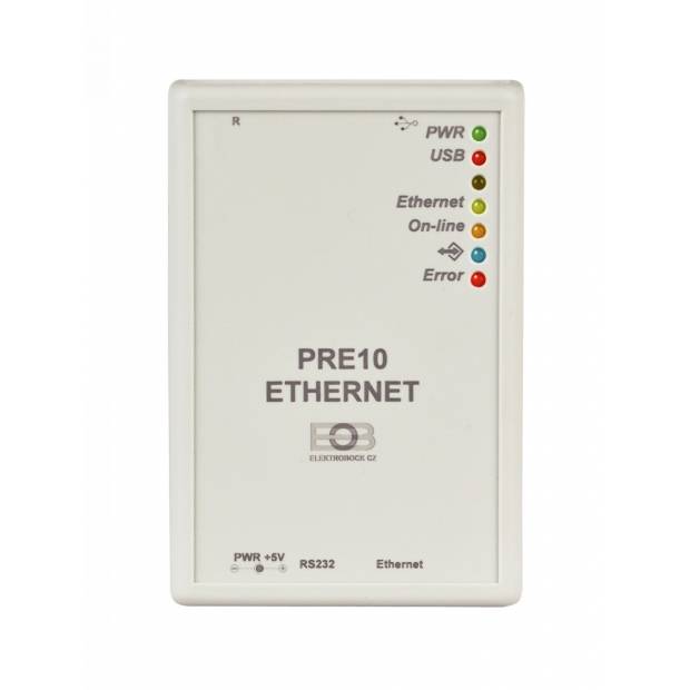 Převodník ETHERNET-RS232 PRE10-ETH Elektrobock