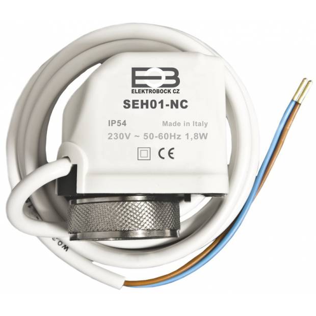 Termoelektrický pohon 230V SEH01-NC bez napětí zavřeno