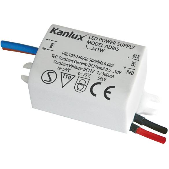 Kanlux ADI 350 1-3W  Elektronický transformátor pro napájení LED svítidel 01440