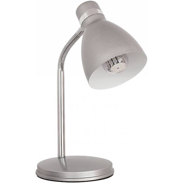 Stolní lampička Zara E14 max. 60W s vypínačem na kabelu barva Stříbrnošedá