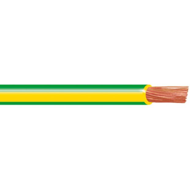 H07V-K 6mm (CYA) žlutozelený kabel