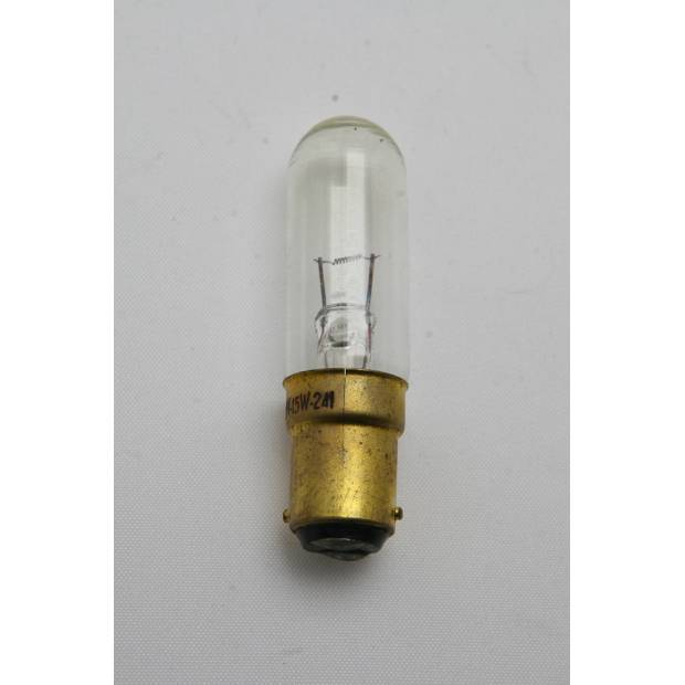 Trubková žárovka 25V příkon 15W bajonetová patice B15d