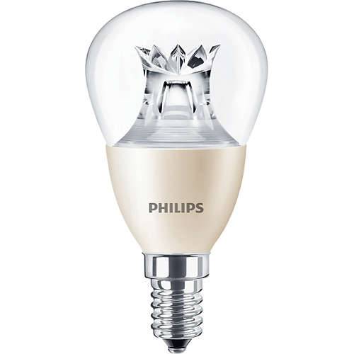 Philips MASTER LEDluster DT 6-40W E14 827 stmívatelná žárovka