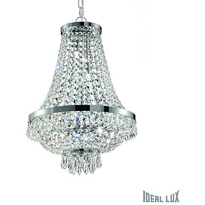 033532 Massive Závěsné svítidlo ideal lux caesar sp6 cromo  38cm stříbrné