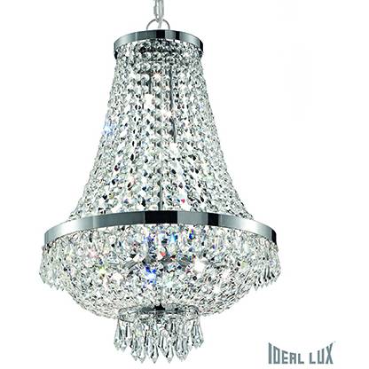 041827 Massive Závěsné svítidlo ideal lux caesar sp9 cromo  45cm stříbrné