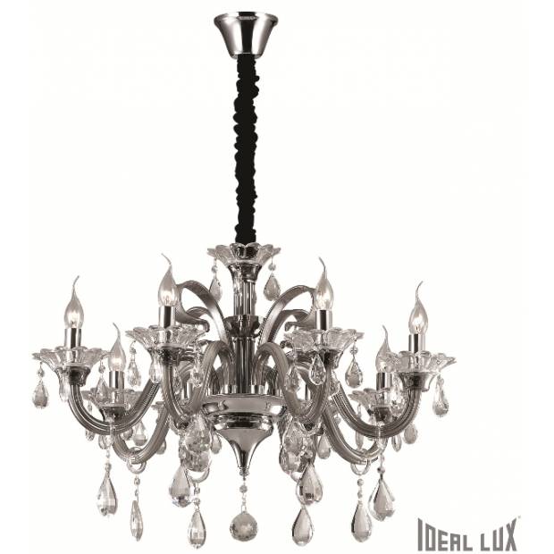 081519 Massive Závěsné svítidlo ideal lux colossal sp8 grigio  šedé 78cm