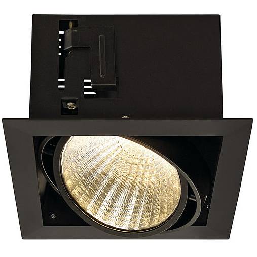 SLV 115730 KADUX LED DL Set matná černé svítidlo zapustné stropní hranaté výklopné