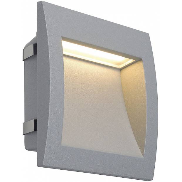 SLV 233614 DOWNUNDER OUT LED L stříbrnošedé nástěnné svítidlo