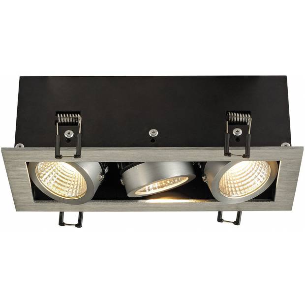 SLV 115726 KADUX LED DL Set hliník kartáčovaný svítidlo zapustné stropní hranaté výklopné