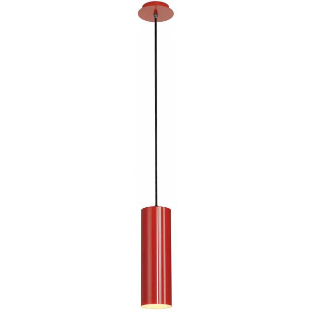 SLV 149386 ENOLA E27 červená svítidlo závěsné s kabelem kulaté válcové