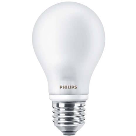 Matná LED žárovka 60W E27 Philips teplá bílá