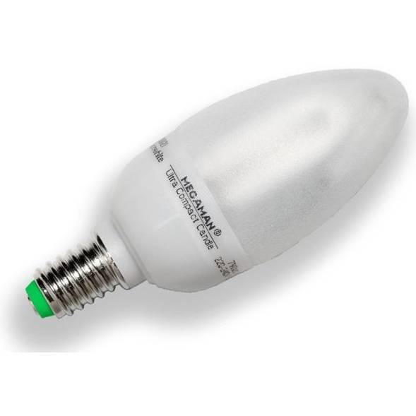 Úsporná žárovka 7W E14 2700°K žárovkové světlo CL407CS/SE Megaman