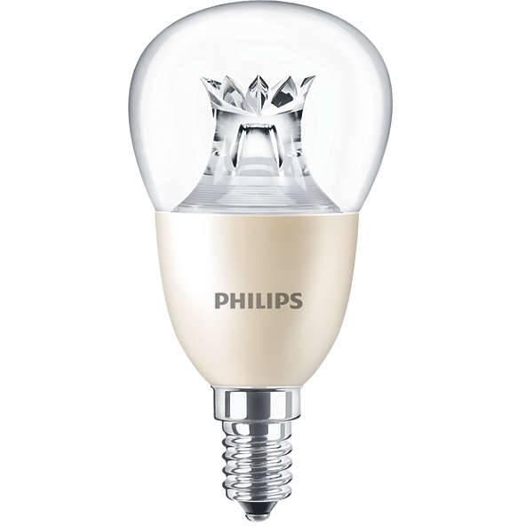 led žárovka E14 stmívatelná Philips 8W malá baňka 2700°K žárovkové světlo EAN 8718696580677