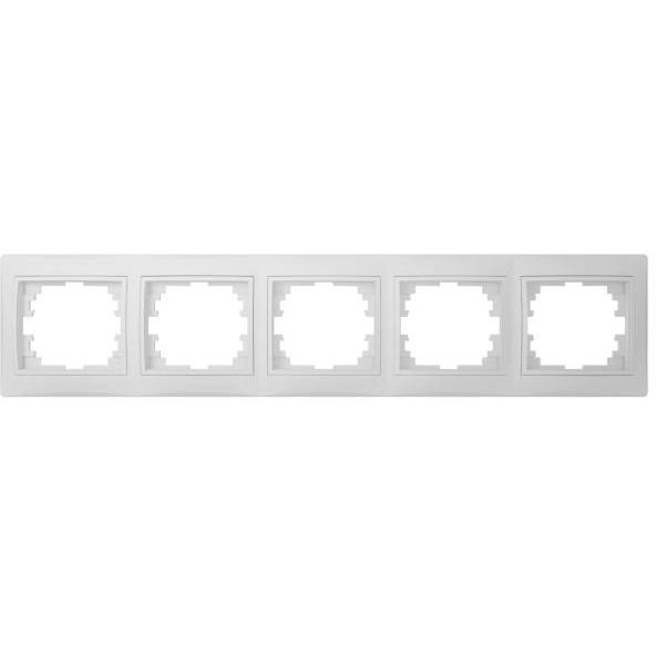 Kanlux DOMO Pětinásobný horizontální rámeček - bílá 24766