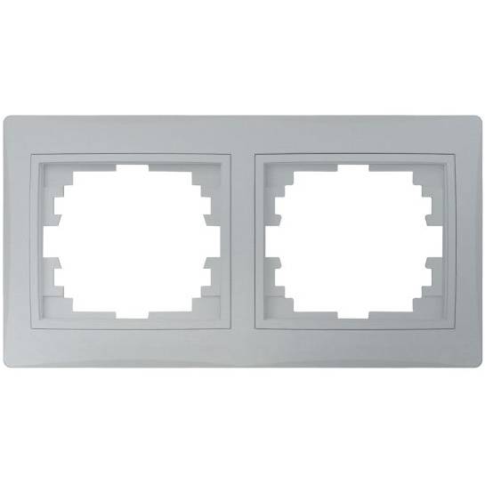 Kanlux DOMO Dvojnásobný horizontální rámeček - stříbrná 24881