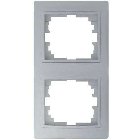 Kanlux DOMO Dvojnásobný vertikální rámeček - stříbrná 24885