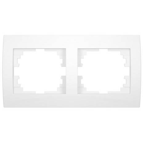 Kanlux LOGI Dvojnásobný horizontální rámeček - bílá 25118