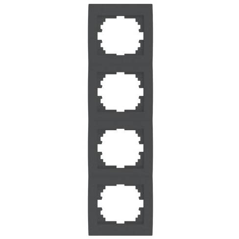 Kanlux LOGI Čtyřnásobný vertikální rámeček - grafit 25301