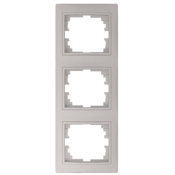 Kanlux DOMO Trojnásovný vertikální rámeček - perleťově bílá 25363