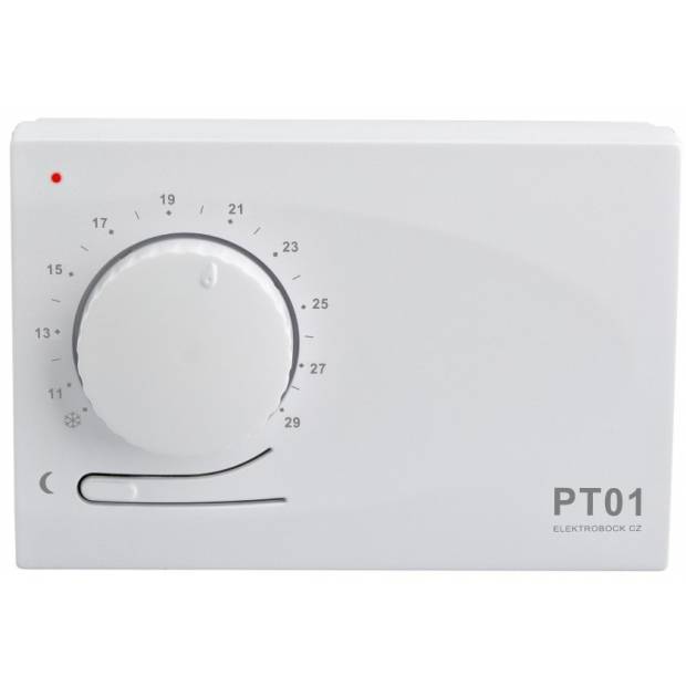Pokojový analogový elektronický termostat PT01 Elektrobock