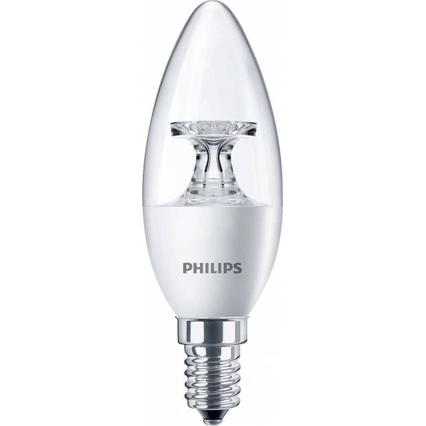 Led žárovka E14 svíčka Philips 5.5-40W teplá bílá barva světla