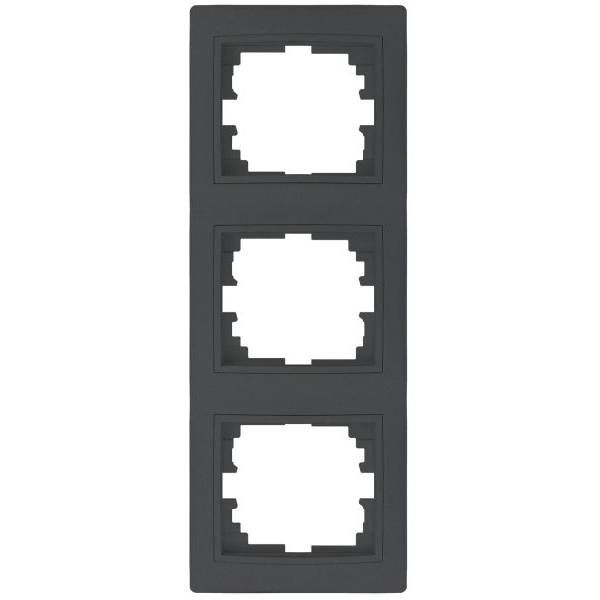 Kanlux DOMO Trojnásobný vertikální rámeček - grafit 24945