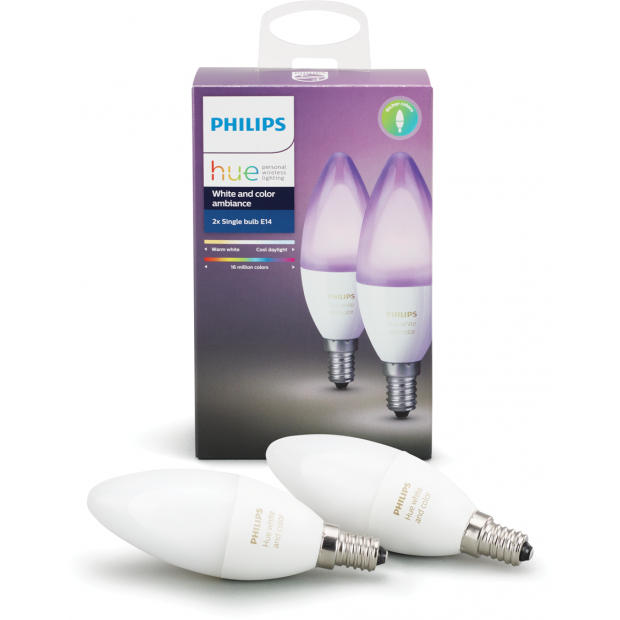 Philips Hue LED svíčka E14 6W 8718696695241 stmívatelná iOS a Android