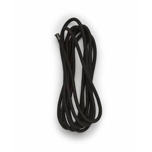 Textilní kabel 2x0,75 délka 1m černý
