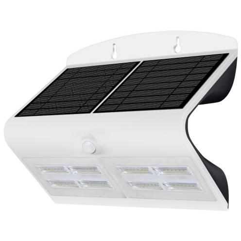 Nástěnné LED svítidlo solární s čidlem pohybu 6.8W výkon jako 60W žárovka
