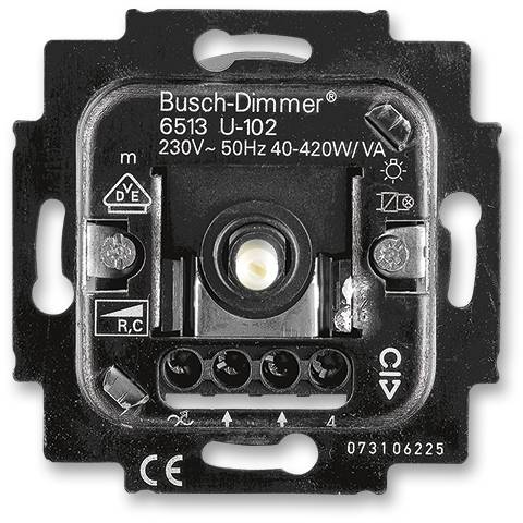 ABB 6513-0-0568 Přístroj stmívače pro tlačítkové spínání a otoč. ovládání (typ 6513 U-102)