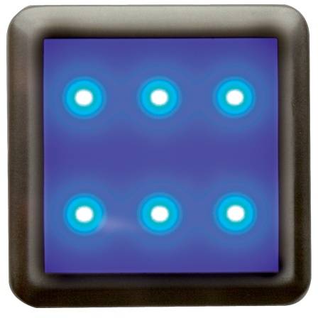 D4/NM DEKORA 4 dekorativní LED svítidlo, nerez - modrá Panlux