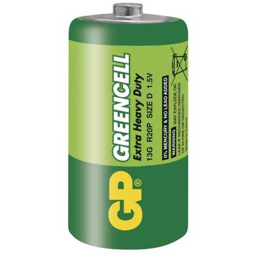GP B1240 baterie Greencell R20 (D) 1ks
