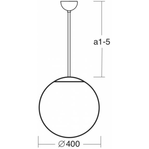 Závěsné stropní svítidlo ISIS P3 45992 tyčový závěs průměr 400mm