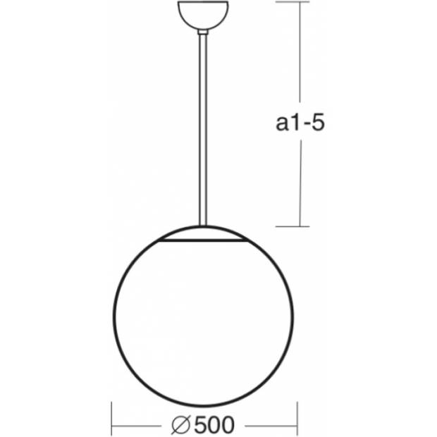 Závěsné stropní svítidlo ISIS P4 46701 tyčový závěs průměr 500mm