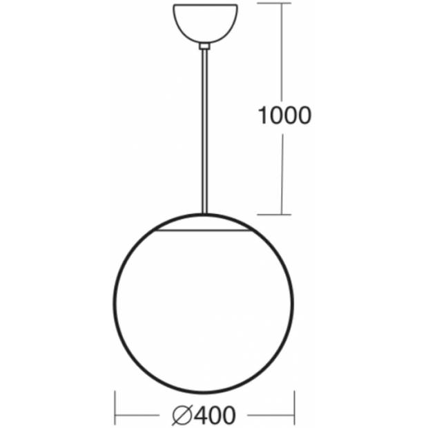 Závěsné stropní svítidlo ISIS S3 46082 kabelový závěs průměr 400mm
