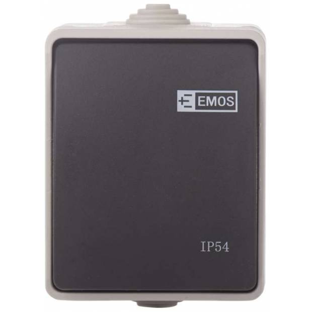 A1398 Přepínač 250 V/10 AX IP54 1 tlačítko EMOS