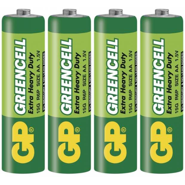 GP B1221 baterie Greencell R6 (AA, tužka), 4 ks v blistru