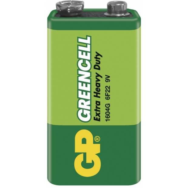 GP B1250 baterie Greencell 6F22 (9V), 1 ks ve fólii
