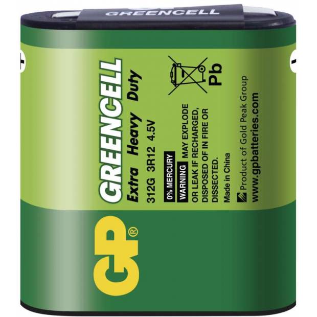 GP B1260 baterie Greencell 3R12 (4,5V), 1 ks ve fólii
