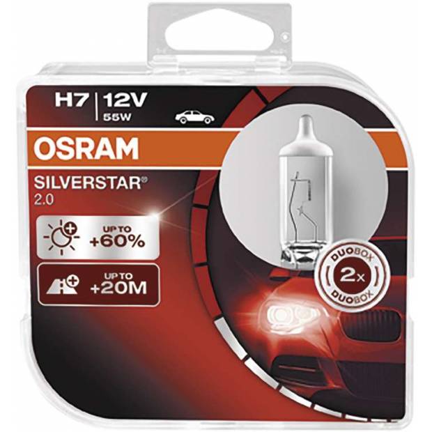 C2607.3 Autožárovka OSRAM H7 12V 55W 64210 HCB SILVERSTAR Osram