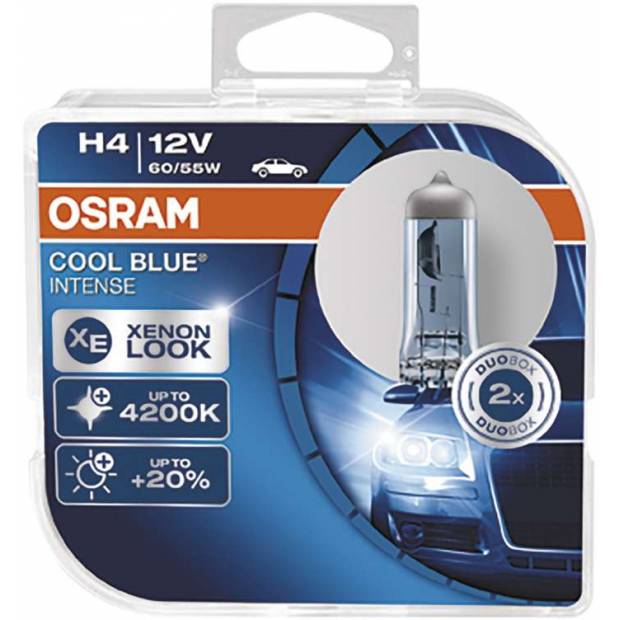 C2607.5 Autožárovka OSRAM H4 12V 60 / 55W 64193 HCB COOL BLUE Osram