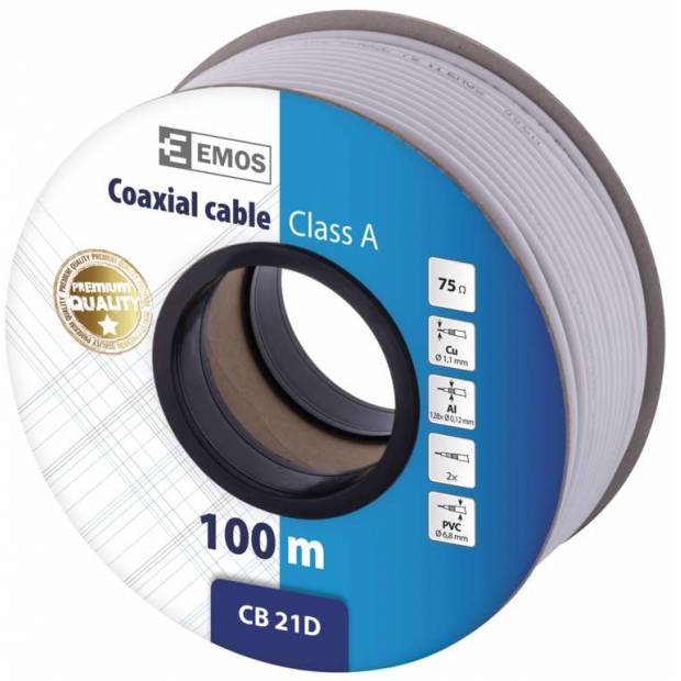 Emos S5271 Koaxiální kabel CB21D 100m
